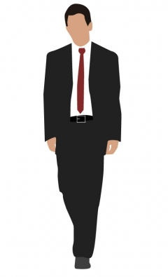 240x395 Corporate Man Walking Vector Free Download