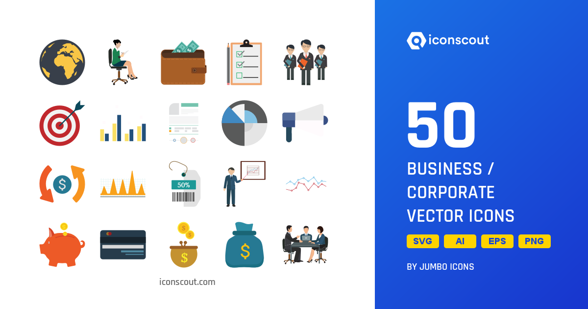 1200x630 Download Business Corporate Vector Icons Icon Pack