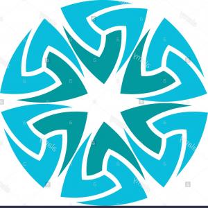 300x300 Round Arrow Business Gold Logo Vector Hoodamathrun