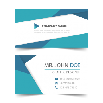 360x360 Blue Corporate Business Card Header Template Catalogue