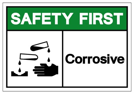 Safety First Corrosive Symbol Sign, Vector Illustration, Isolate 450x316 Safety First Corrosive Symbol Sign, Vector Illustration, Isolate