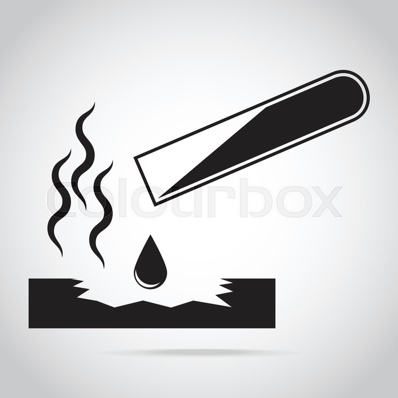 Test Tube Corrosive Warning Sign, Stock Vector Colourbox 800x800 Test Tube Corrosive Warning Sign, Stock Vector Colourbox