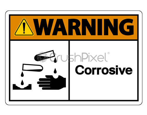 Warning Corrosive Symbol Sign Isolate On White Background,vector 500x392 Warning Corrosive Symbol Sign Isolate On White Background,vector