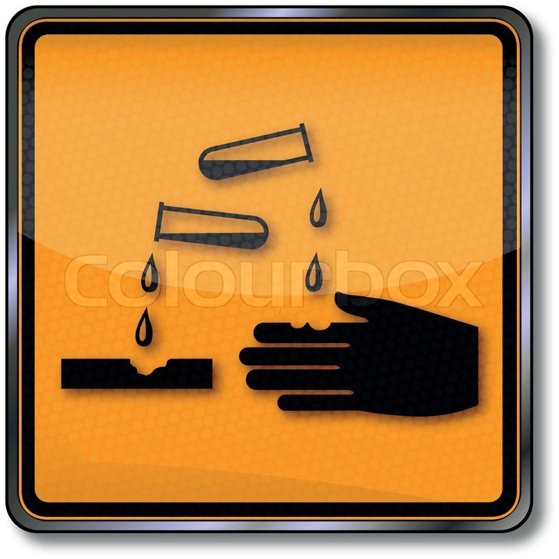 800x800 Corrosive, Chemical, Sign Stock Vector Colourbox