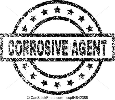 450x391 Scratched Textured Corrosive Agent Stamp Seal Corrosive Agent