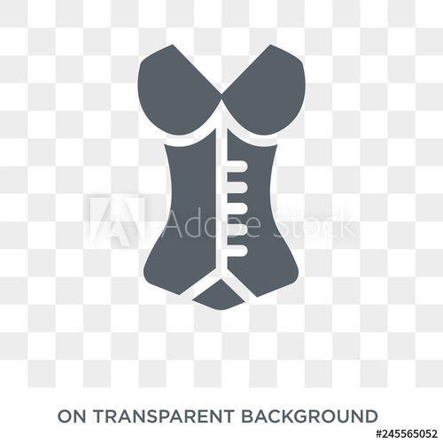 500x500 Corset Icon Corset Design Concept From Clothes Collection Simple