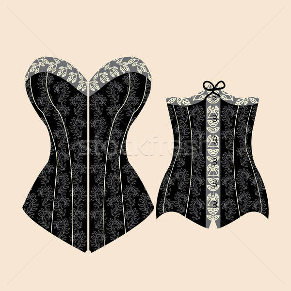 600x600 Vintage Corset Stock Vectors, Illustrations And Cliparts Stockfresh