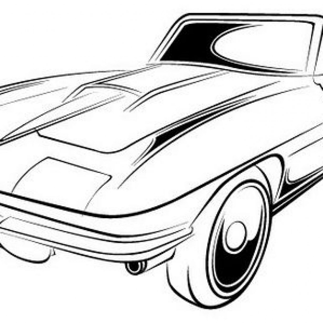Corvette c1 раскраска