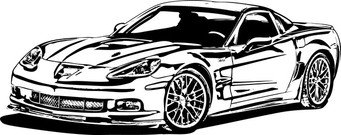 Free Corvette Clipart And Vector Graphics 341x135 Free Corvette Clipart And Vector Graphics