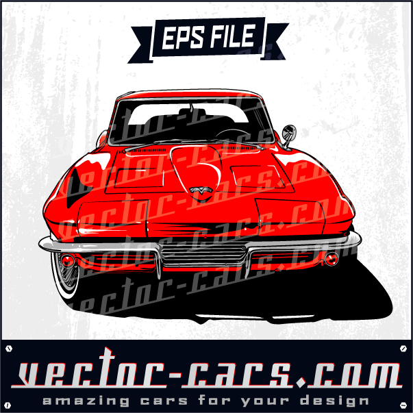 Red Hot Corvette Vector 603x603 Red Hot Corvette Vector