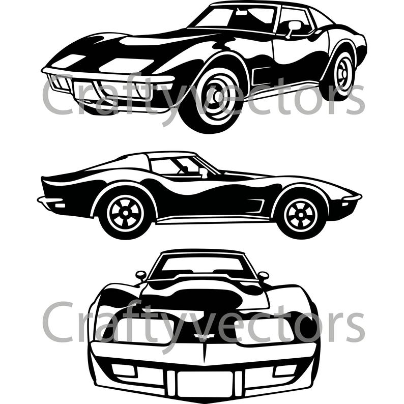 Chevrolet Corvette Vector Etsy 794x794 Chevrolet Corvette Vector Etsy
