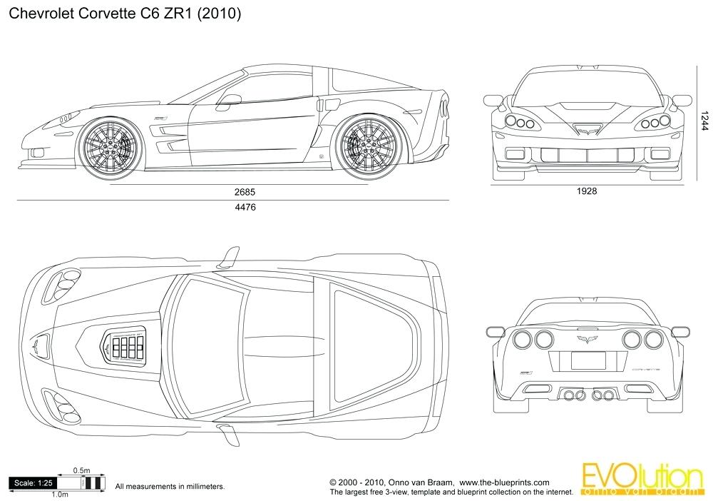 1000x702 Vehicle Blueprints Corvette Free Vector Ameliaperry