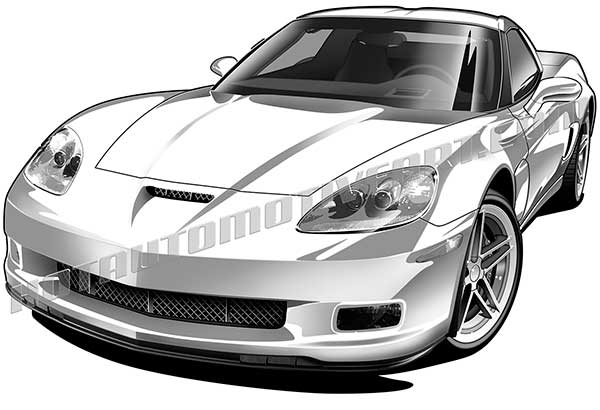 600x410 Chevrolet Corvette Clip Art