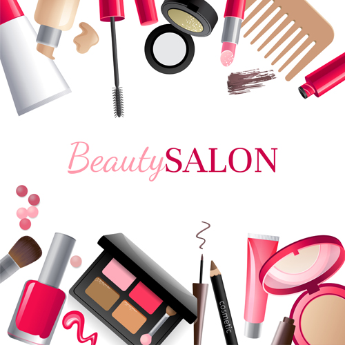 Cosmetic With Beauty Background Vector Free Download 500x500 Cosmetic With Beauty Background Vector Free Download