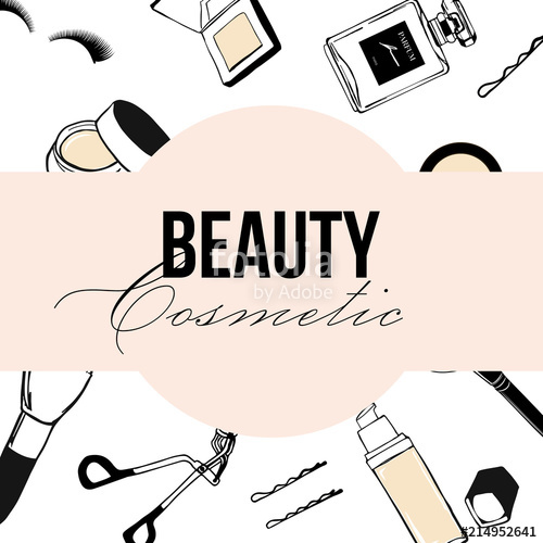 500x500 Beauty Cosmetic Vector Makeup Cosmetics Beauty Elements