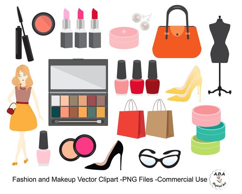 Fashion Clipart Makeup Clipart Cosmetic Vector Clip Art Etsy 794x635 Fashion Clipart Makeup Clipart Cosmetic Vector Clip Art Etsy