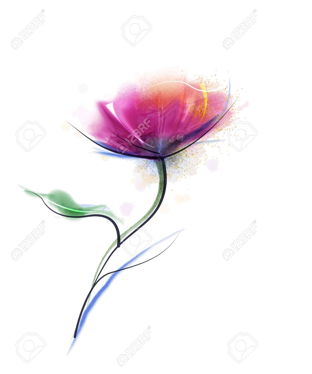 1083x1300 Stock Vector Tattoo Options Watercolor Paintings, Watercolor