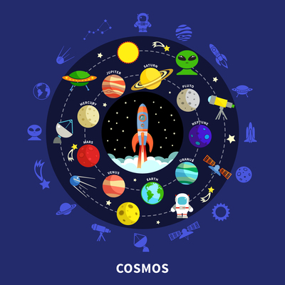 400x400 Page Cosmos On Curated Vector Illustrations, Stock Royalty Free