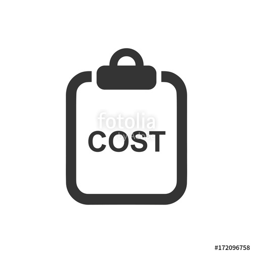 500x500 Cost Statement Icon Stock Image And Royalty Free Vector