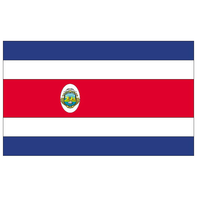 660x660 Costa Rica Flag Vector
