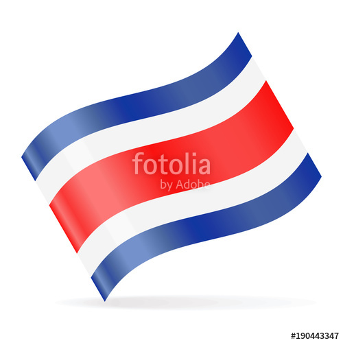 500x500 Costa Rica Flag Vector Waving Icon Stock Image And Royalty Free