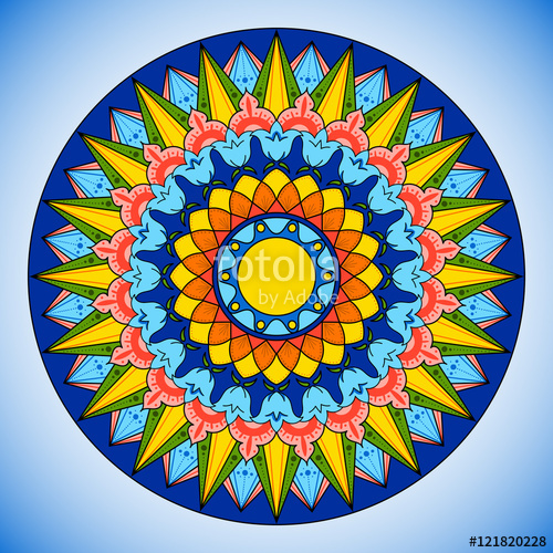 500x500 Bright Color Wheel Pattern Vector Costa Rica Traditional Circle