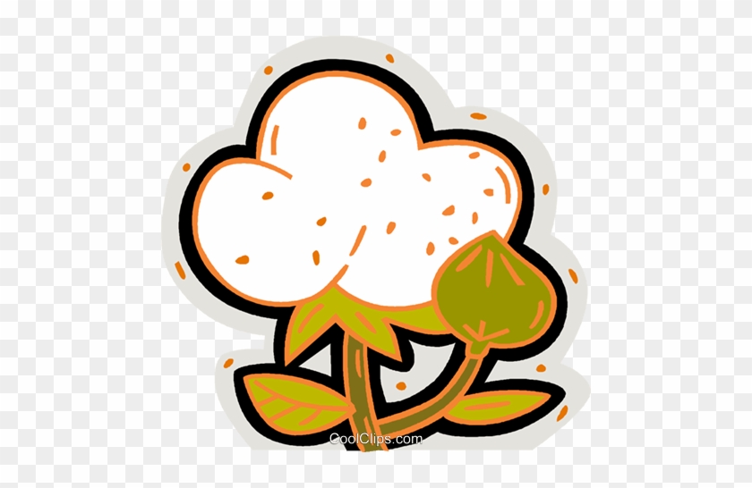 840x546 Cotton Plant Royalty Free Vector Clip Art Illustration