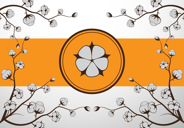 700x490 Cotton Flower Vector Illustration