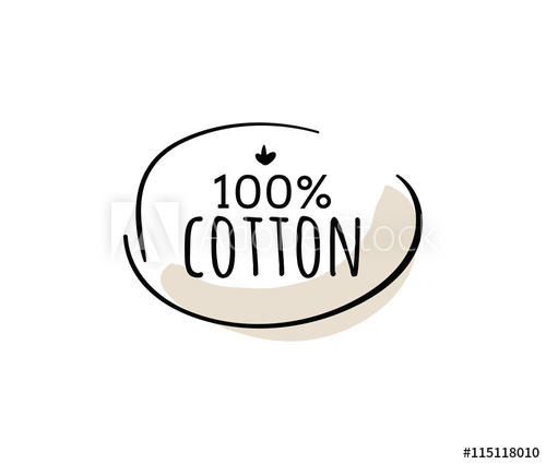500x425 Natural Organic Cotton Vector Label