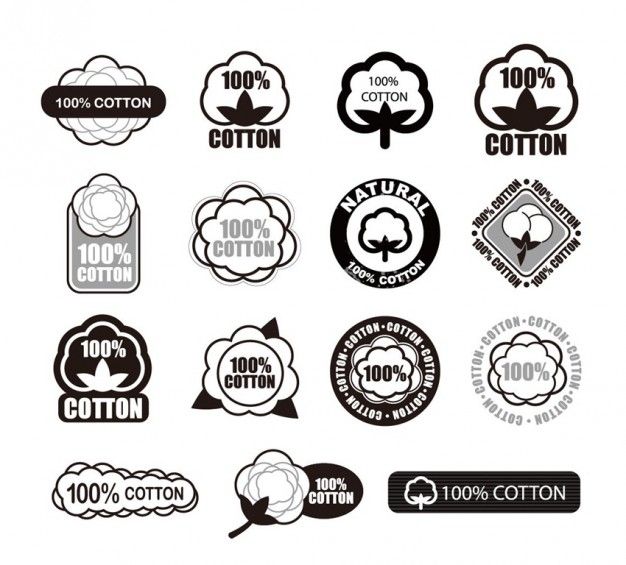 626x565 Cotton Logo Vector Set Printables Vector Logo Design, Cotton