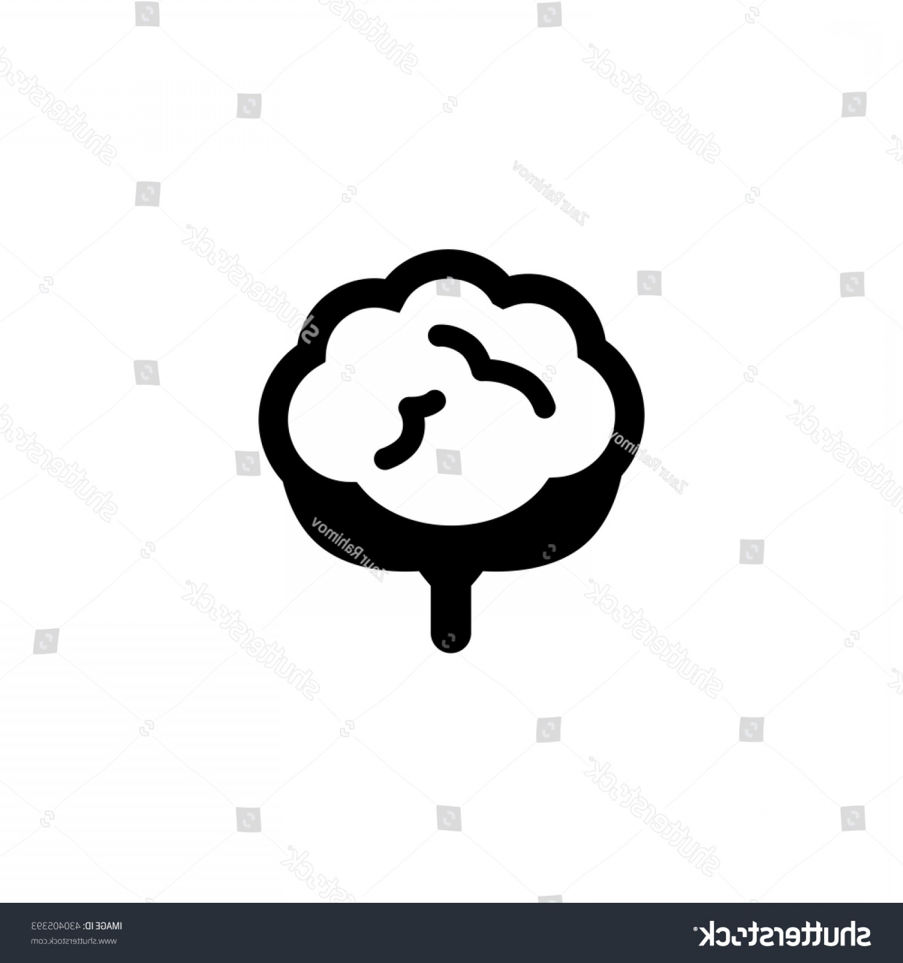 1800x1920 Black Cotton Vector Icon On White Handandbeak