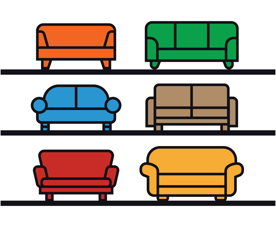 1136x936 Couch Vector Vector Art Graphics