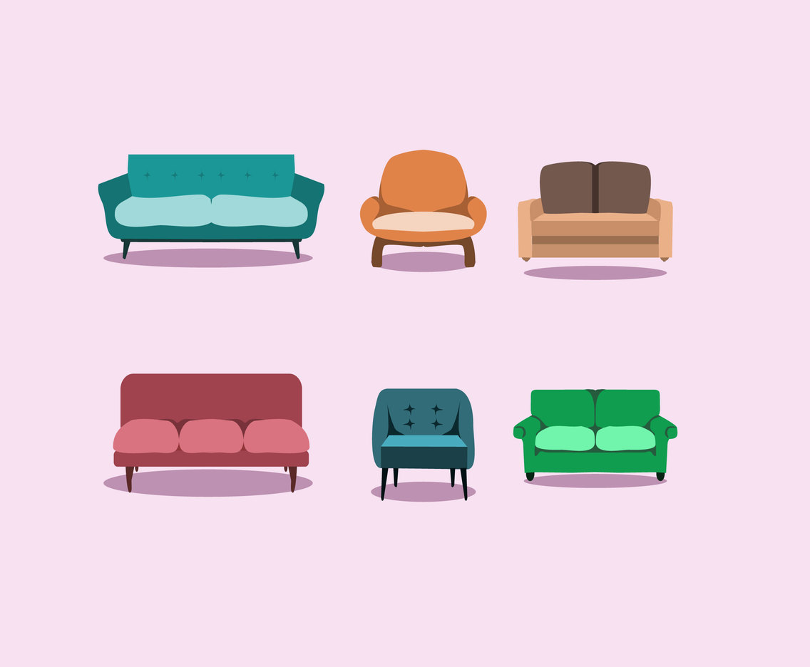1136x936 Cozy Couch Vector Vector Art Graphics