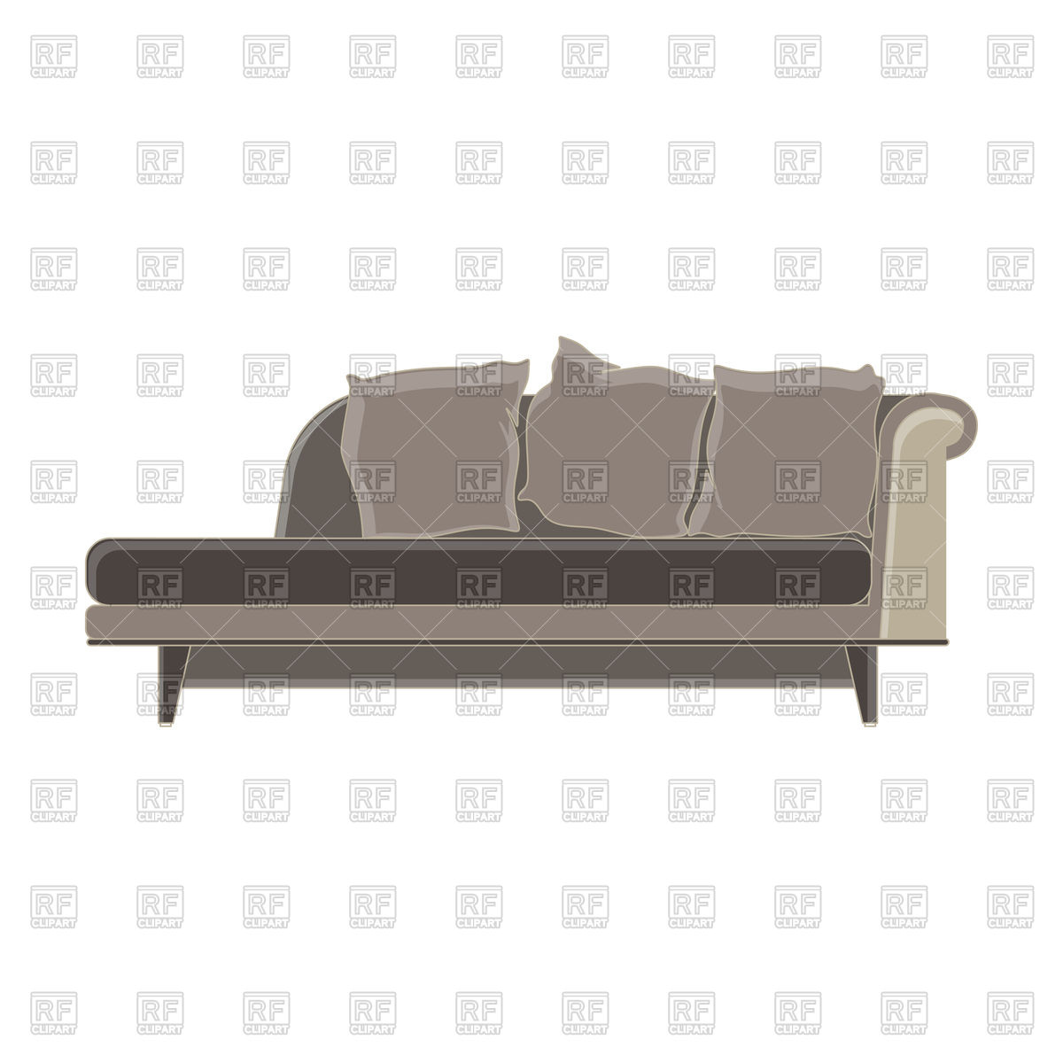 1200x1200 Modern Sofa Flat Icon