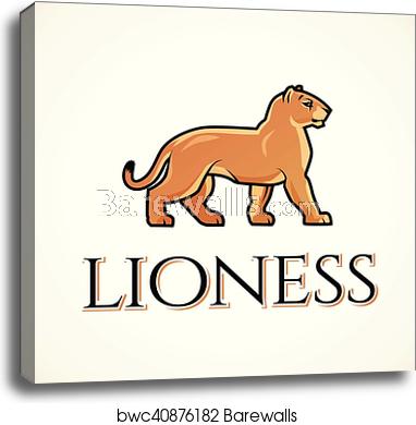 382x390 Lioness Logo Vector Lion Design Template Shop Or Boutique