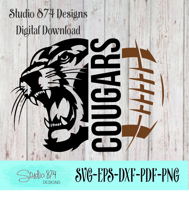 Cougars Mascot Vector Htv Transfer Template Football Etsy 794x829 Cougars Mascot Vector Htv Transfer Template Football Etsy