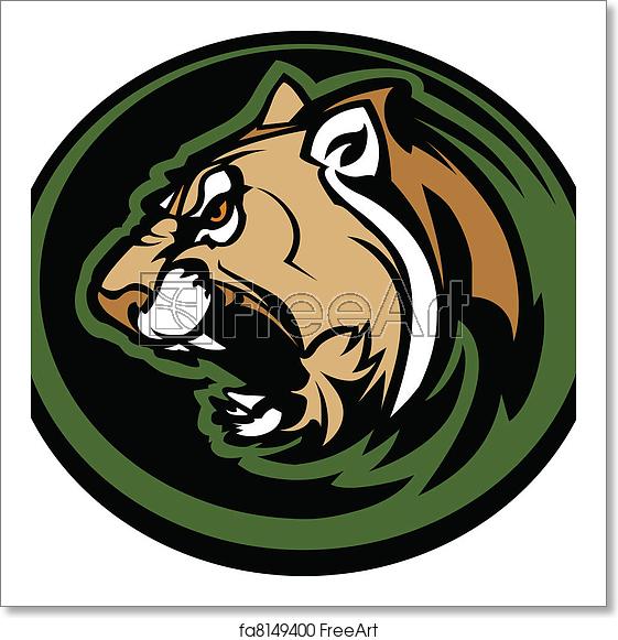 Free Art Print Of Cougar Mascot Head Vector Graphic Graphic 561x581 Free Art Print Of Cougar Mascot Head Vector Graphic Graphic