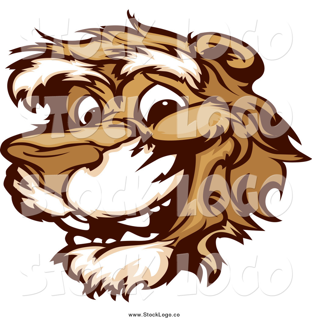 Vector Clipart Of A Logo Of A Smiling Cougar Mascot Face 1024x1044 Vector Clipart Of A Logo Of A Smiling Cougar Mascot Face