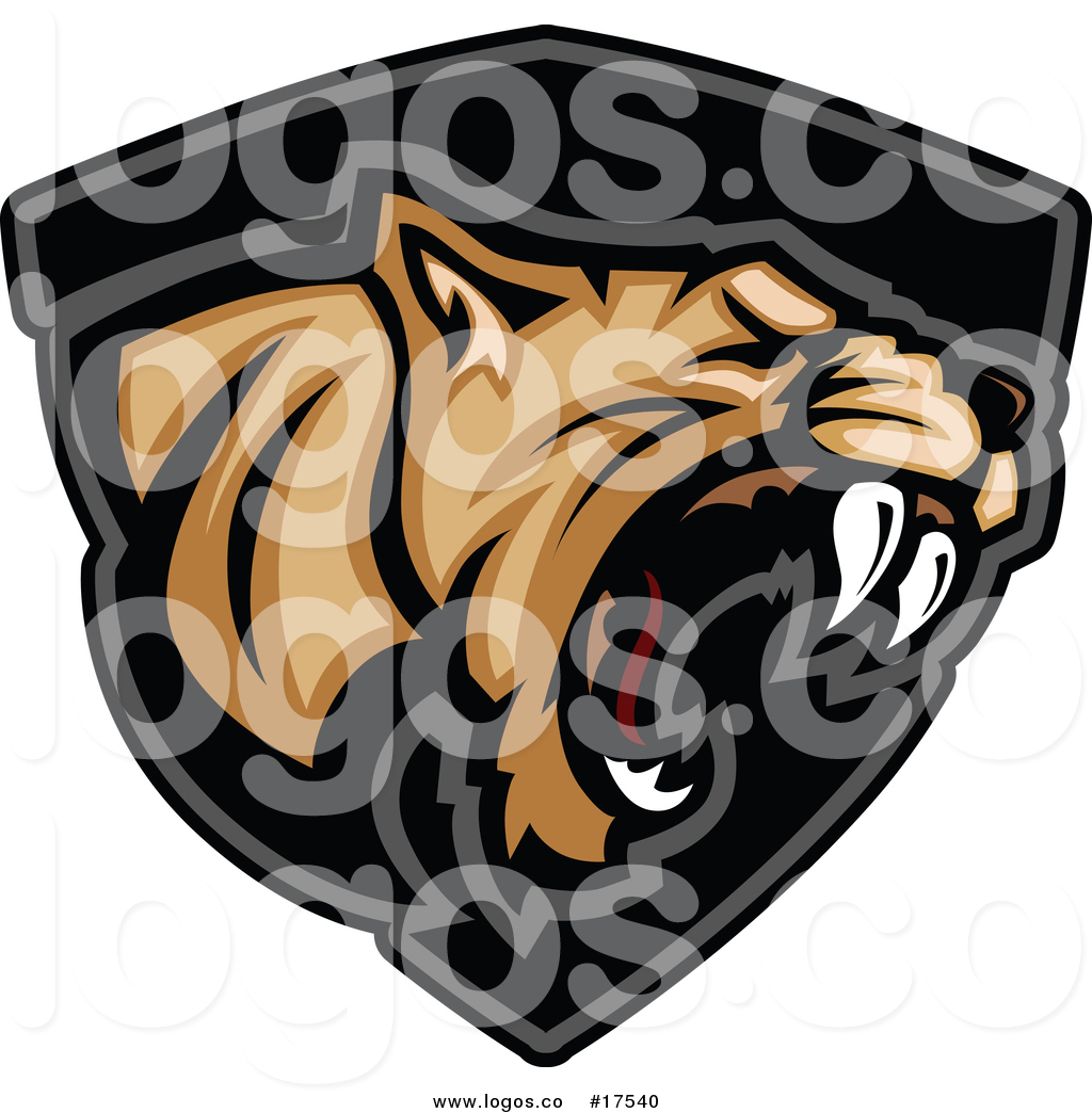 Vector Logo Of A Roaring Aggressive Cougar Mascot Over A Black 1024x1044 Vector Logo Of A Roaring Aggressive Cougar Mascot Over A Black