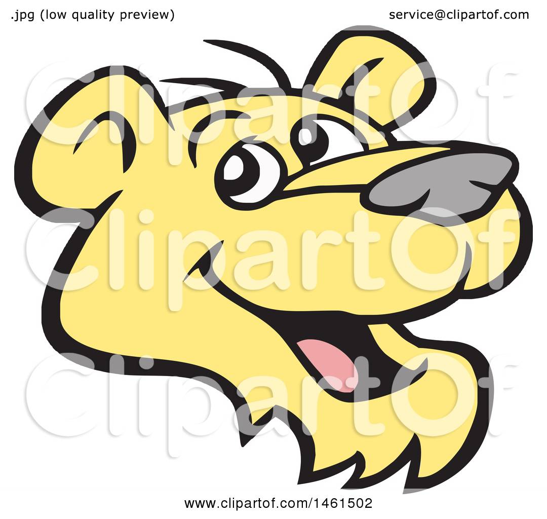 Clipart Of A Happy Cougar Mascot Face 1080x1024 Clipart Of A Happy Cougar Mascot Face