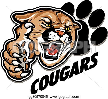 Cougar Mascot Clipart 450x415 Cougar Mascot Clipart