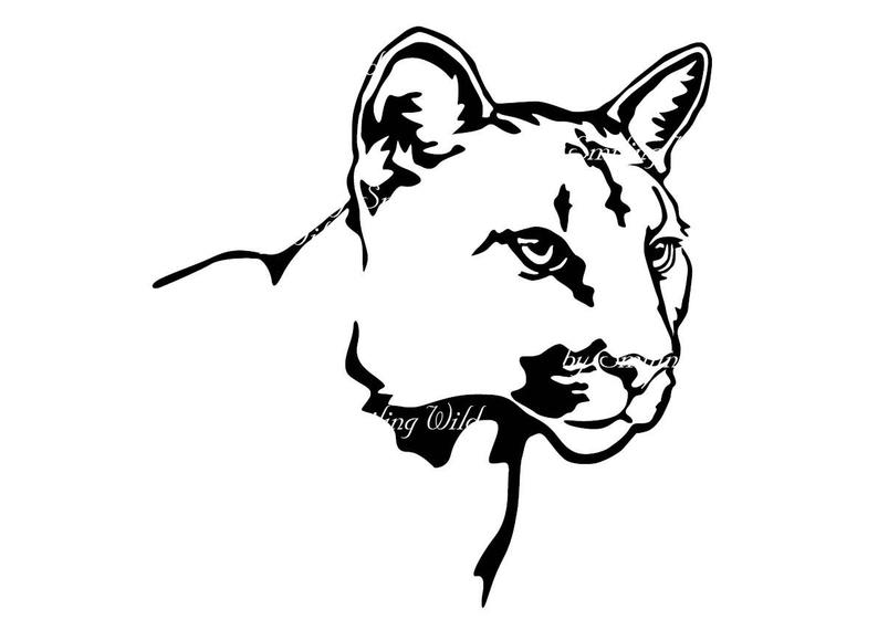 Mountain Lion Cougar Art Vector Graphic Puma Clipart Etsy 794x561 Mountain Lion Cougar Art Vector Graphic Puma Clipart Etsy