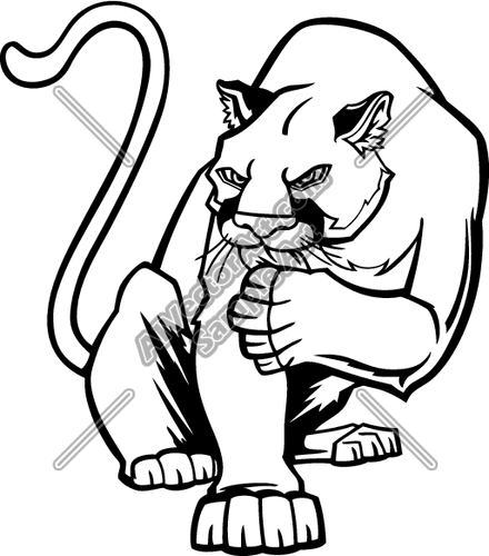 440x500 Cougar Clipart And Vectorart Animals