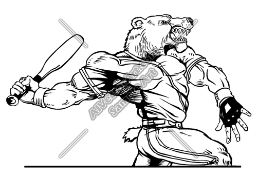 500x347 Baseball Cougar Clipart And Vectorart Sports Mascots