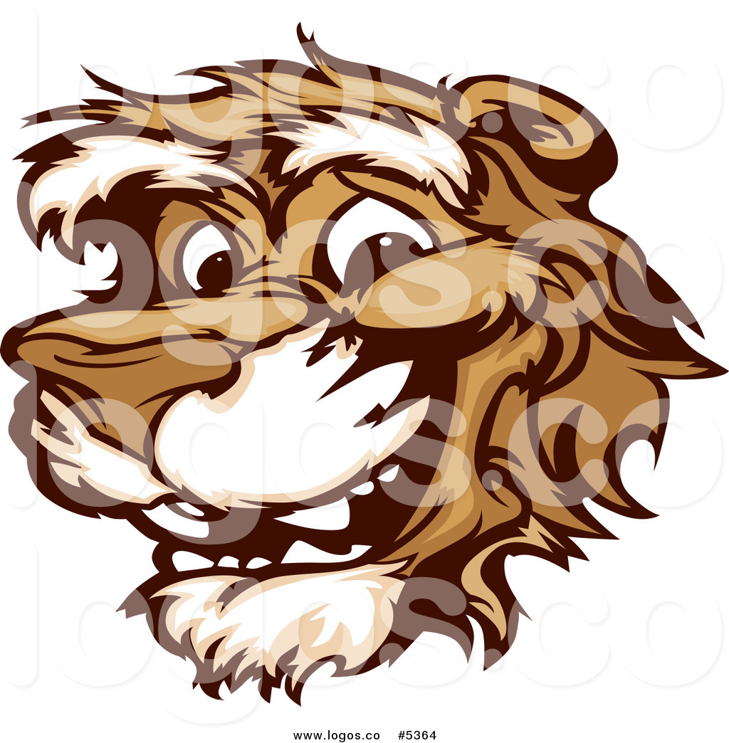1024x1044 Royalty Free Vector Of A Logo Of A Smiling Happy Cougar Face