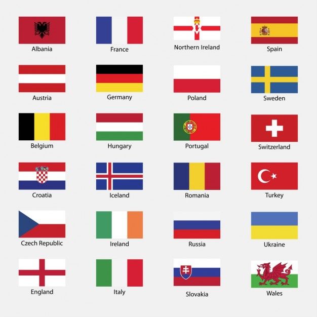 626x626 All Country Flags Of Euro Cup Free Vector Iconos Cv All
