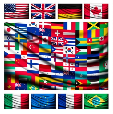 445x450 Big Flag Background Made Of World Country Flags Vector Royalty
