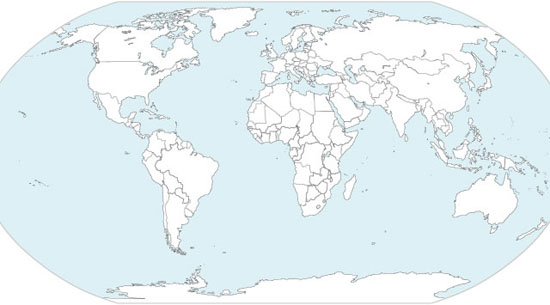 550x305 Vector World Map Collection