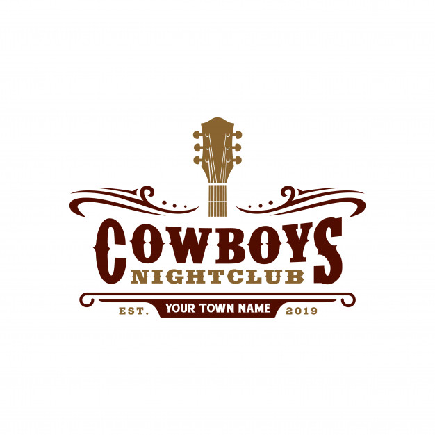 626x626 Country Music Bar Typography Logo Design Vector Premium Download