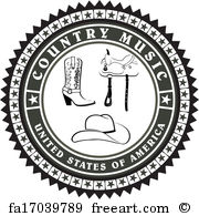 180x195 Free Art Print Of Country Music Spotlight Spotlight On Country